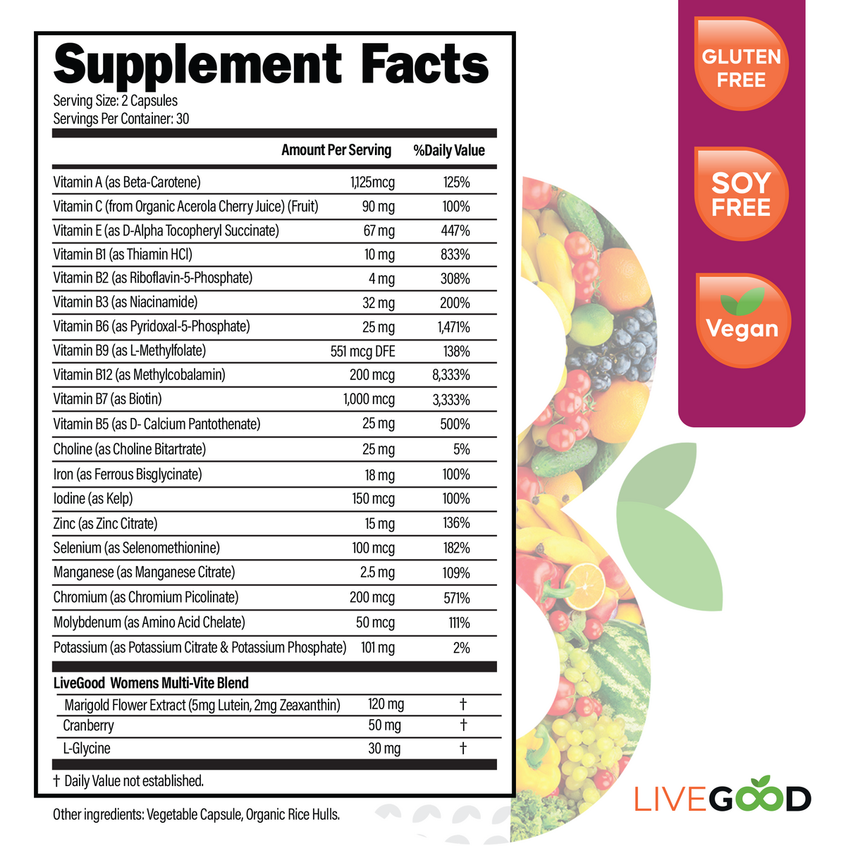 Bio-Active Complete Multi-Vitamin for Women with Iron