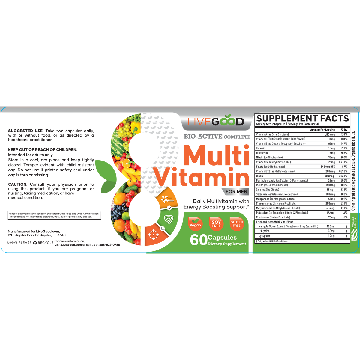 Bio-Active Complete Multi-Vitamin For Men