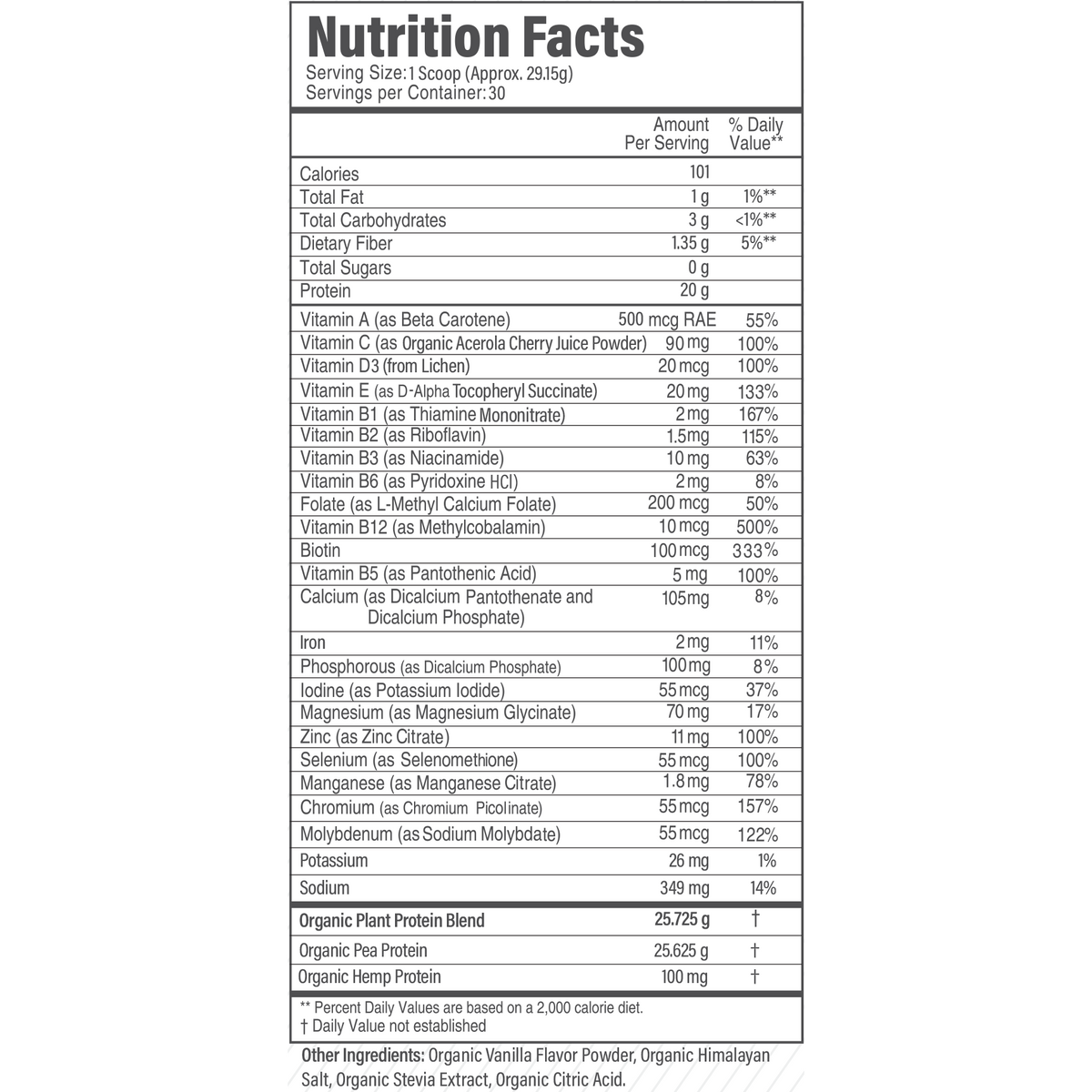 Organic Complete Plant-Based Protein