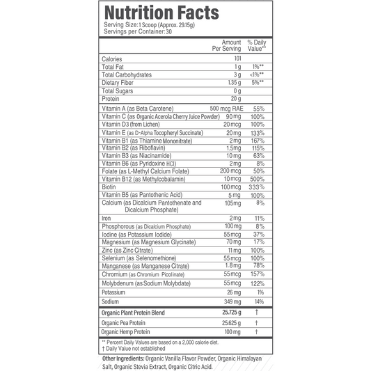 Organic Complete Plant-Based Protein